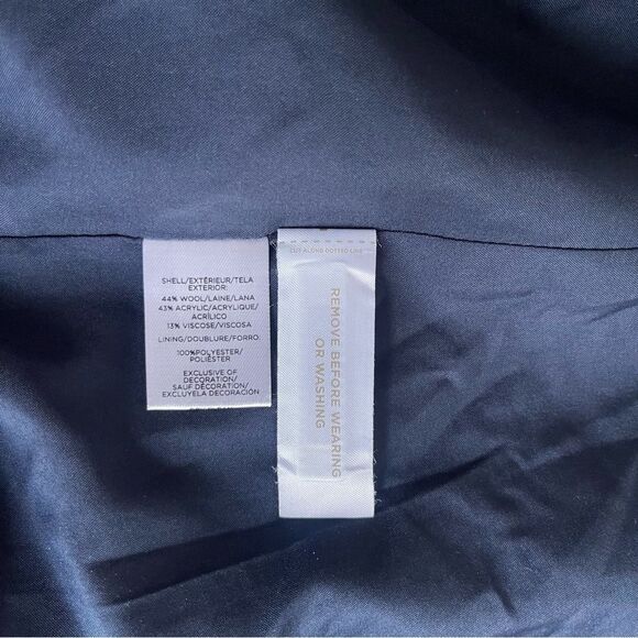 LOFT Wool Blend Boucle Tweed Zip Blazer Jacket in Plum - Picture 10 of 10